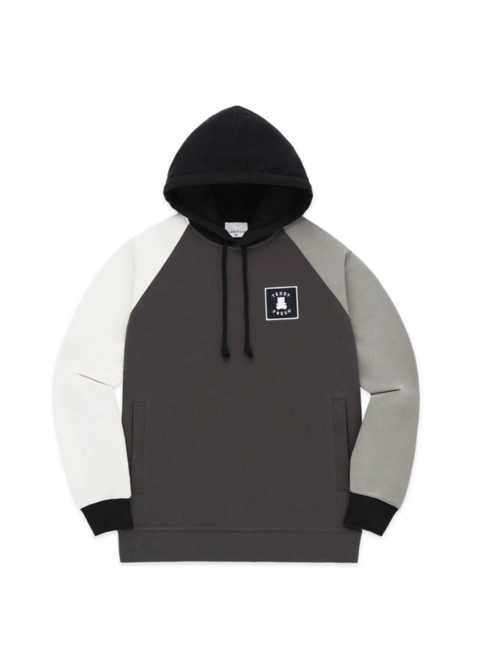 NWT Teddy Fresh Gray Colorblock Hoodie Sweatshirt Heavyweight H3 YouTuber Sz S